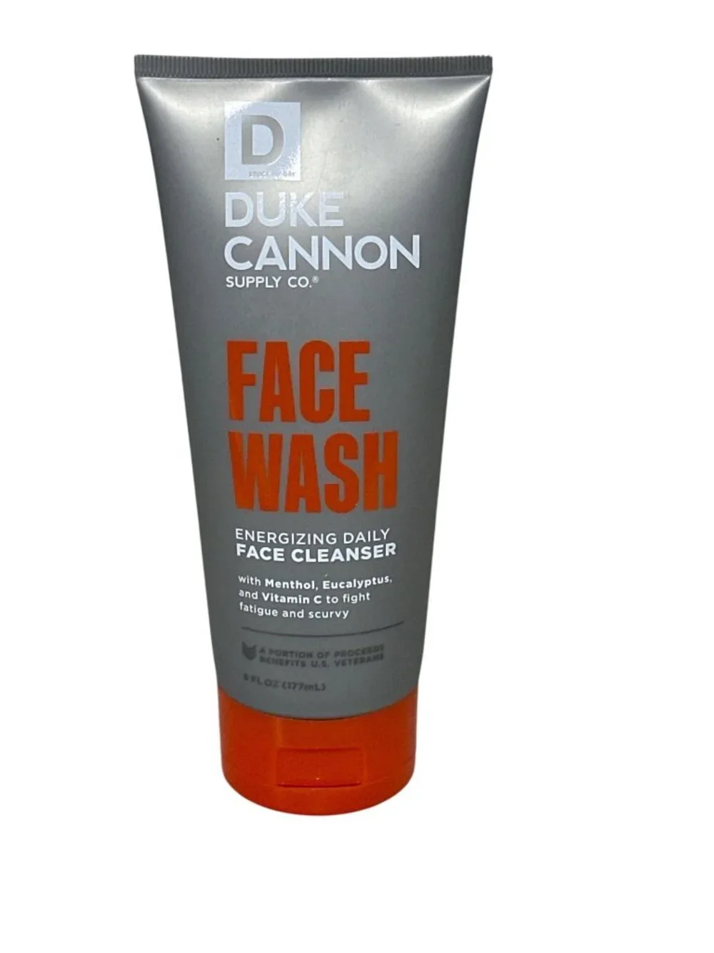 Duke Cannon Face Wash Energizing Daily Cleanser With Eucalyptus & Vitamin C 6 fl